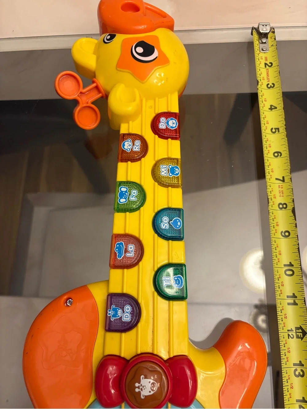 Yellow & Orange Kids' Musical Guitar Toy with Buttons